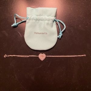Tiffany Heart Tag Double Chain Bracelet